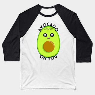 Avocado Cute Food Sticker Baseball T-Shirt